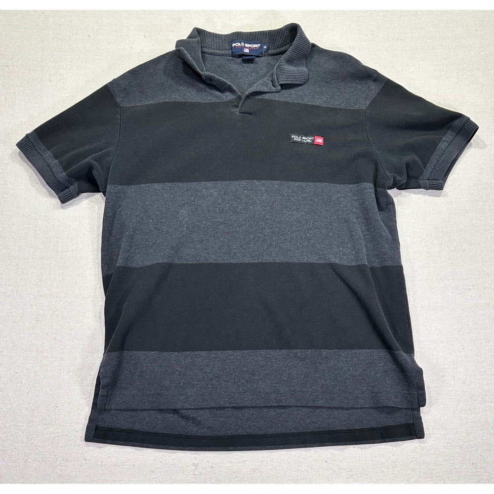 VTG POLO SPORT Ralph Lauren‎ Men's XL Polo Rugby Style Shirt Stripes
